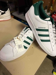 Adidas Superstar 'Cloud White/Dark Green' Sneakers (GZ3742)