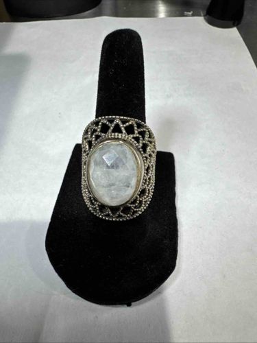 Costume Ring with White Stone