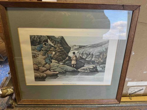 Antique Print of Fishermen