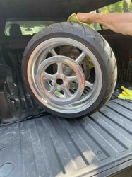 Motorcycle Wheel and Tire Assembly