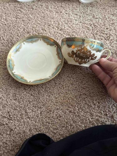 Vintage Japanese Demitasse Cup and Saucer Set