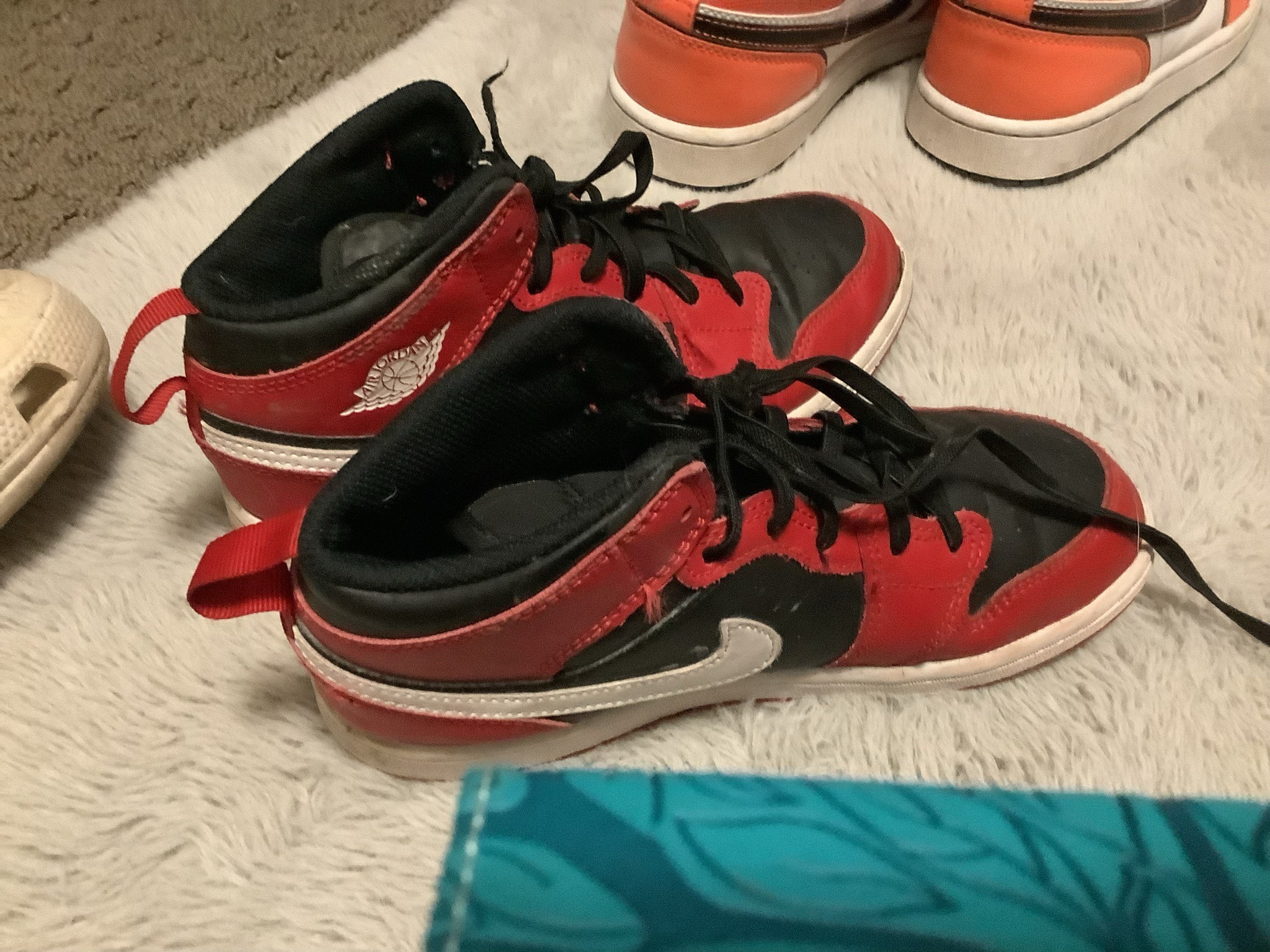 Submitted photo of athletic footwear in the style of basketball sneakers
