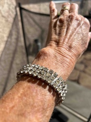 Rhinestone Cluster Bracelet