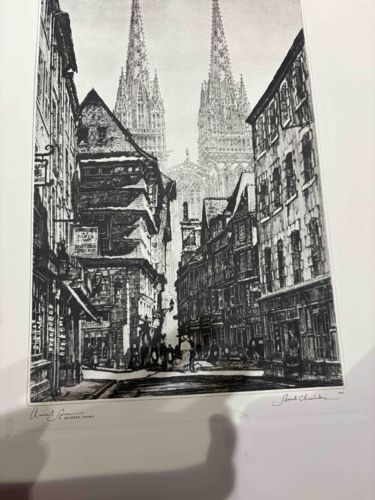 Rouen, France Street Scene Print