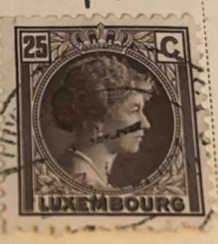Luxembourg 25c Princess Charlotte Stamp