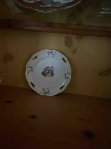 Vintage Reticulated Porcelain Pierced Edge Collector Plate