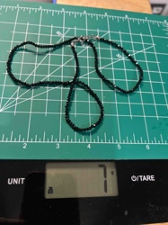 Black Faceted Bead Necklace