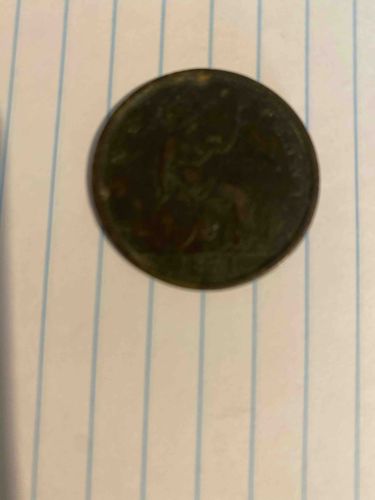 Heavily Worn Copper Coin