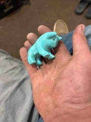 Turquoise Bear Fetish Carving