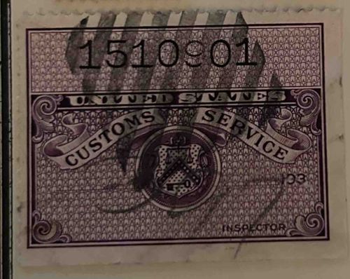 United States Customs Service Seal / Stamp