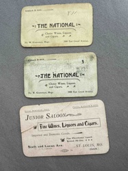 Vintage Saloon and Bar Business Cards (Set of 3)