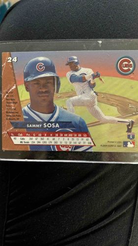 1993 Fleer Sammy Sosa Baseball Card #24