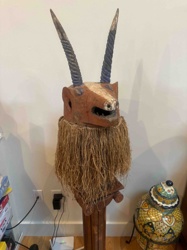 Yaka N'demba Mask with Antelope Horns