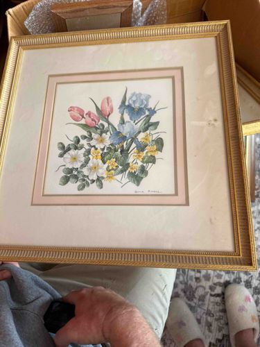 Framed Floral Botanical Print by Bonnie Minard
