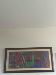 William Cox Urban Abstract Print with Text