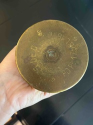Brass Artillery Shell Casing Base (Spent)