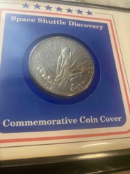Space Shuttle Discovery Commemorative Coin in Display Card
