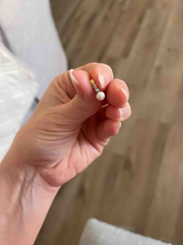 Vintage Cultured Pearl and Diamond Drop Pendant