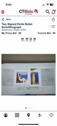 Two Signed Emile Bellet Seriolithographs