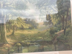 Framed Forest Landscape Print (Unknown Artist/Title)