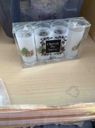 Cherish the Season 14oz. Frosted Highball Cooler Glasses (Set of 4)
