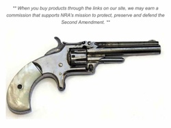 Antique Spur Trigger Revolver with Mother-of-Pearl Grips