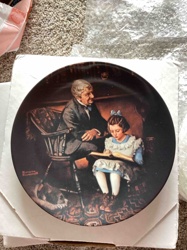 Norman Rockwell Collector Plate 'Telling Stories'