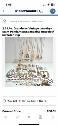 2.5 Lbs. Grandmas Vintage Jewelry Lot