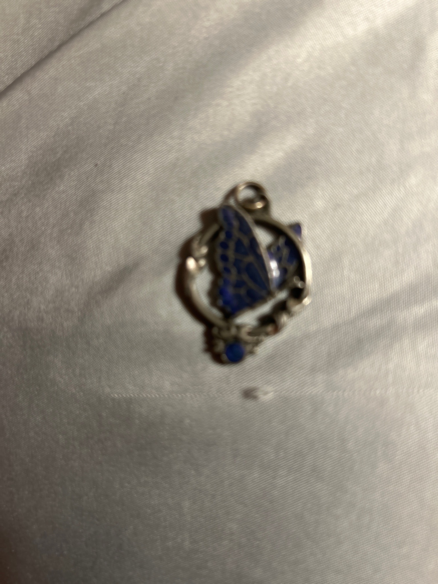 Submitted photo of Enamel butterfly pendant