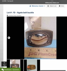 Agate Belt Buckle