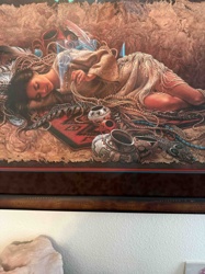 Sleeping Native American Woman Print