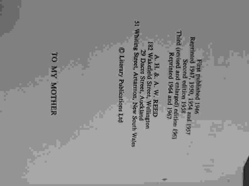 Copyright and Publication Page from a Literary Work