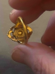 Gold-Toned Ornate Ring