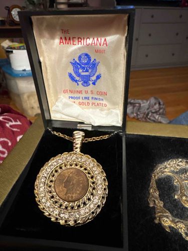 The Americana Mint Indian Head Penny Coin Pendant Necklace