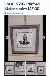 Clifford Nielsen Print 13/100 (Man with Dogs)