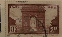 French Arc de Triomphe Postage Stamp