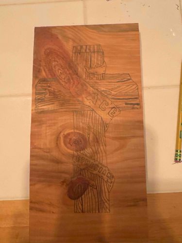 Wood-burned Christian Wall Art