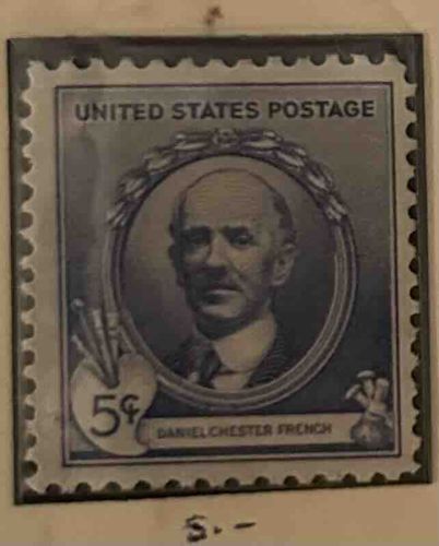 United States 5-cent Daniel Chester French Postage Stamp