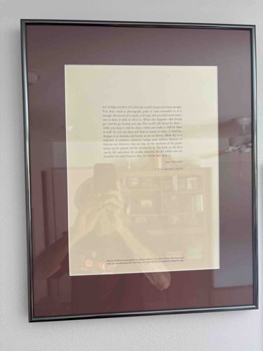 Framed 'At Some Point In Life' Textual Art Print