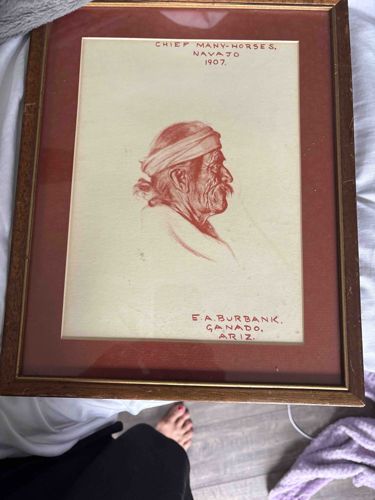 Chief Many-Horses, Navajo, 1907 by E.A. Burbank