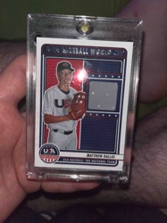 2016 USA Baseball Stars & Stripes Matthew Dallas Relic Baseball Card