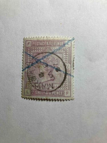 Great Britain Queen Victoria 2s 6d Lilac Postage and Revenue Stamp