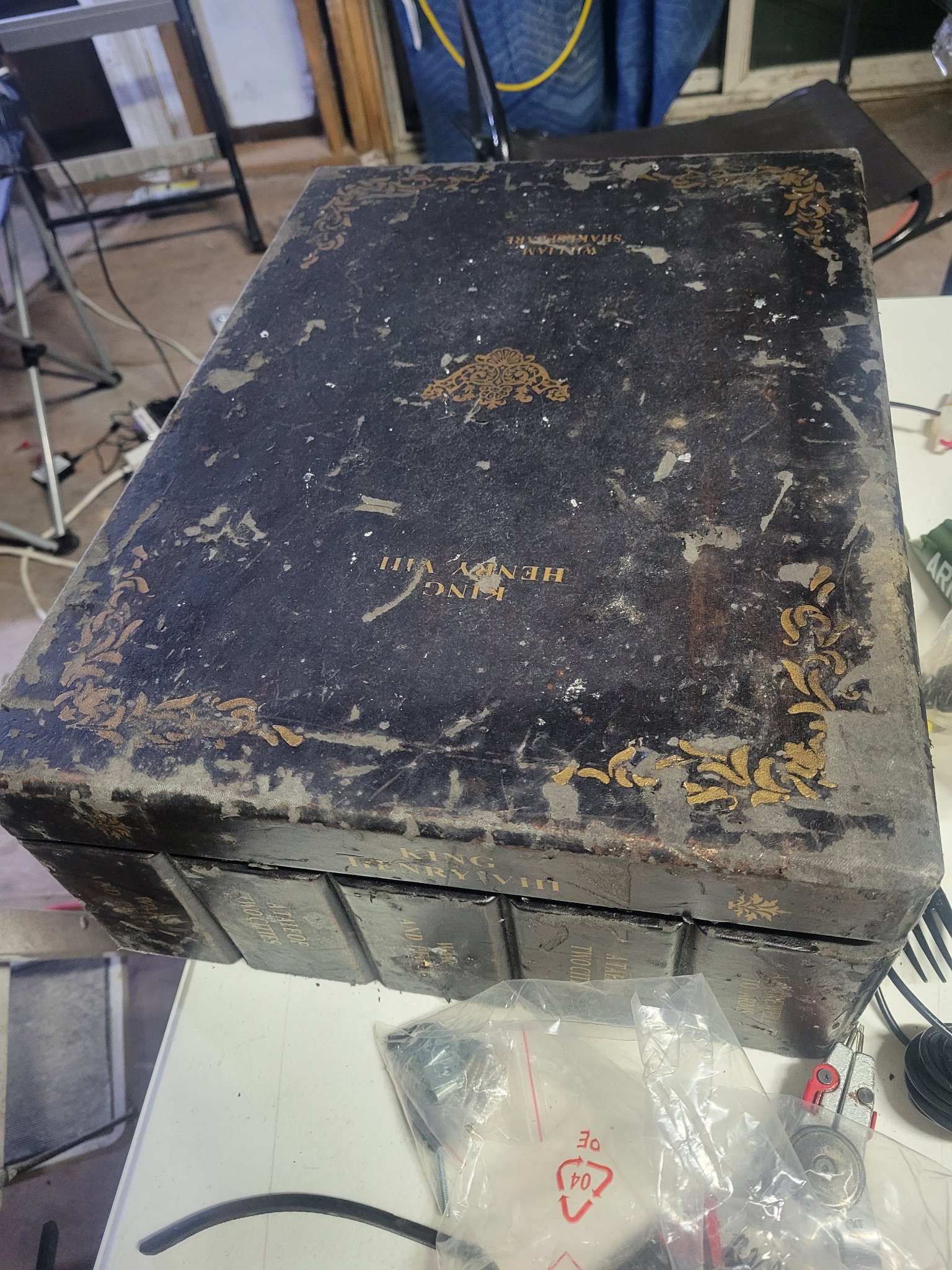 Submitted photo of Book-shaped storage box disguised as a set of volumes