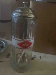 Vintage Coca-Cola Straw Dispenser