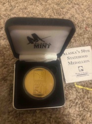 Alaska's 50th Statehood Medallion
