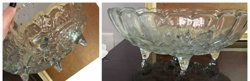 Pressed Glass Footed Bowl