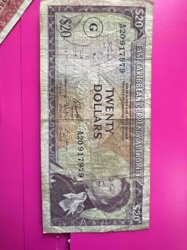East Caribbean States Twenty Dollars Banknote