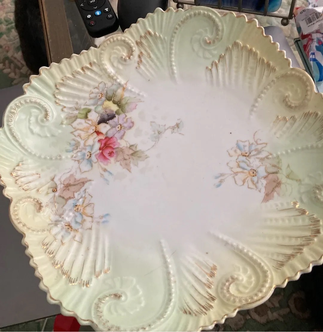 Submitted photo of Hand-painted porcelain decorative plate