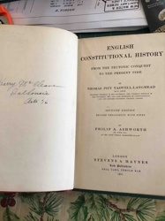 English Constitutional History From The Teutonic Conquest To The Present Time (Seventh Edition, 1911)