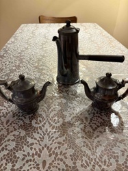 Three-Piece Silver Plated Coffee and Tea Set